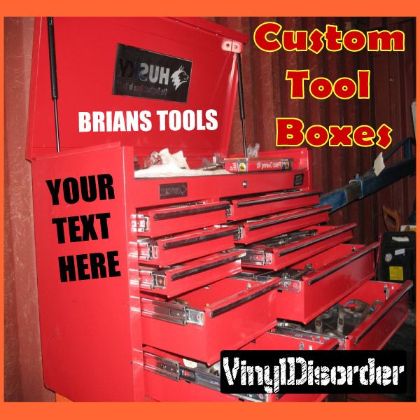 Customize your Toolbox with Any custom text!