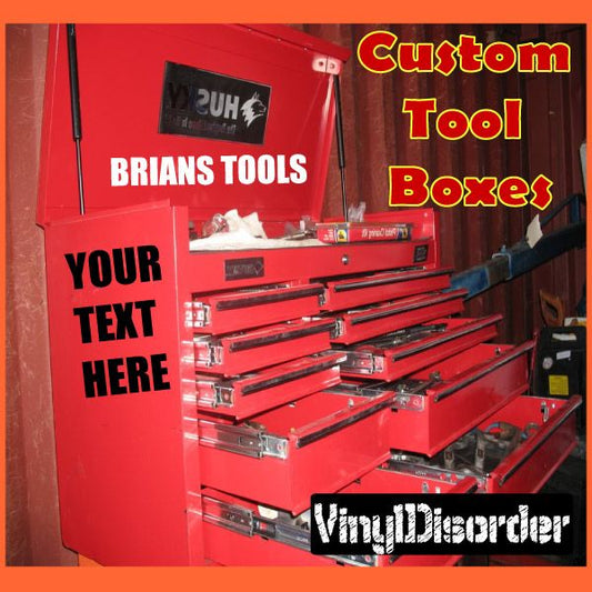 Customize your Toolbox with Any custom text!