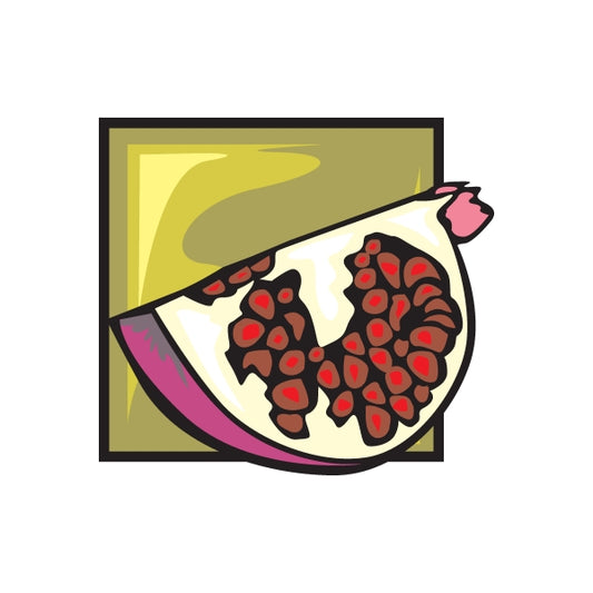 Image of Cut Pomegranate Sticker