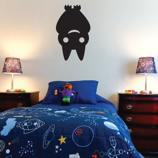 Image of Cute Bat Hanging Decal