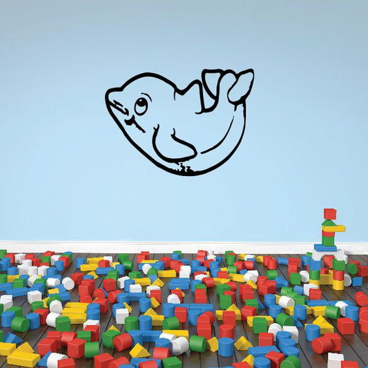 Image of Cute Cartoon Kids Dolphin Decal