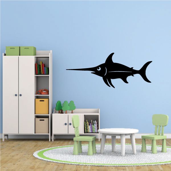 Image of Cute Swordfish Decal