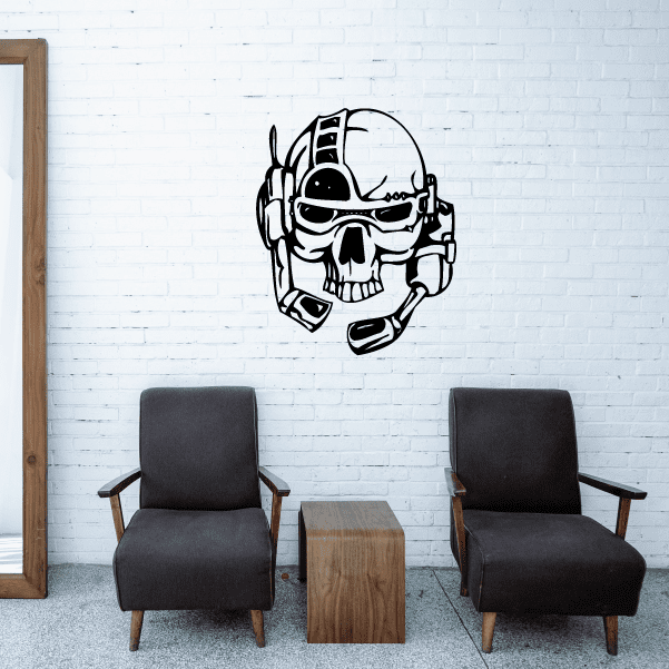 Image of Cyber Skull Decals