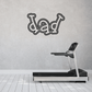 Dad wall decal in outlined cursive lettering