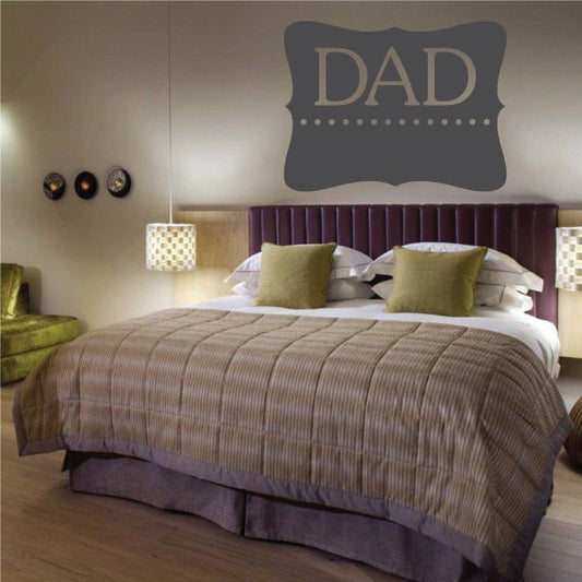 Image of Dad Label Style Decal