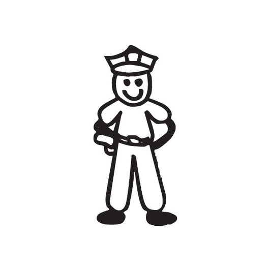 Image of Dad Policeman Decal