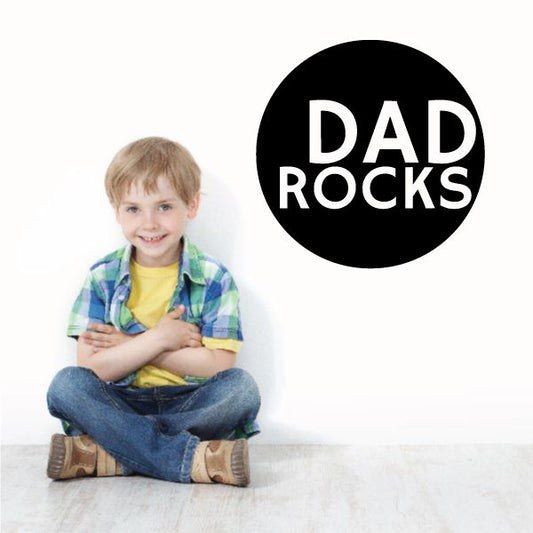 Image of Dad Rocks Decal