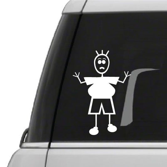 Image of Dad Round with Concerned Look Decal