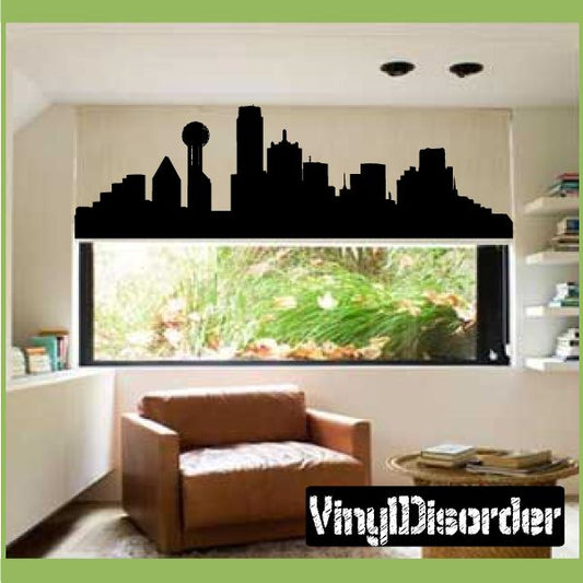 Image of Dallas Texas Skyline Decal