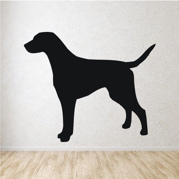 Dalmatian dog silhouette decal, black