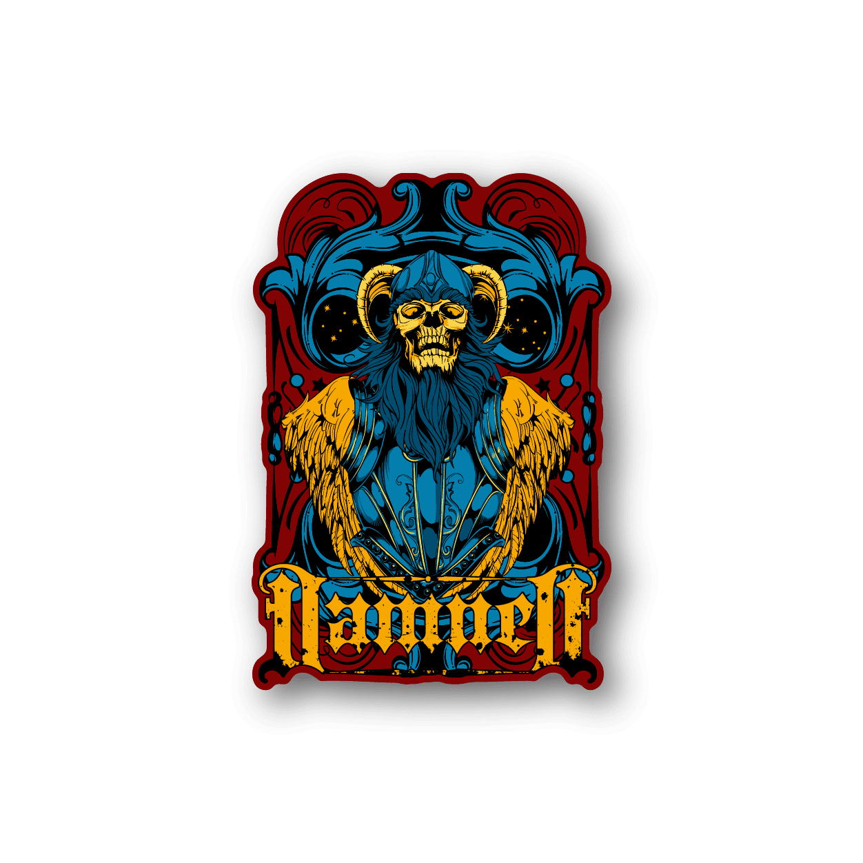 Image of Dammed Beastman Sticker