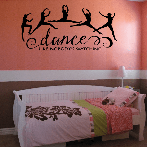 Image of Dance Like Nobody is Watching Dancer Wall Decal