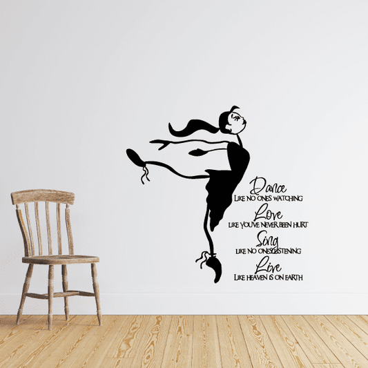 Image of Dance Love Sing Love Wall Decal