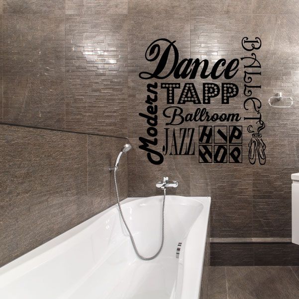 Image of Dance Word Collage Decal