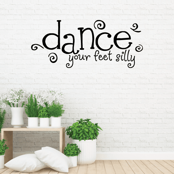 Image of Dance Your Silly Feet Wall Decal 