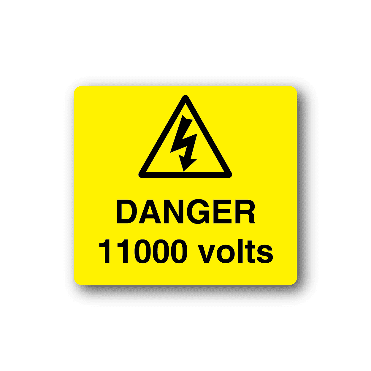 Image of Danger 11000 Volts Sticker