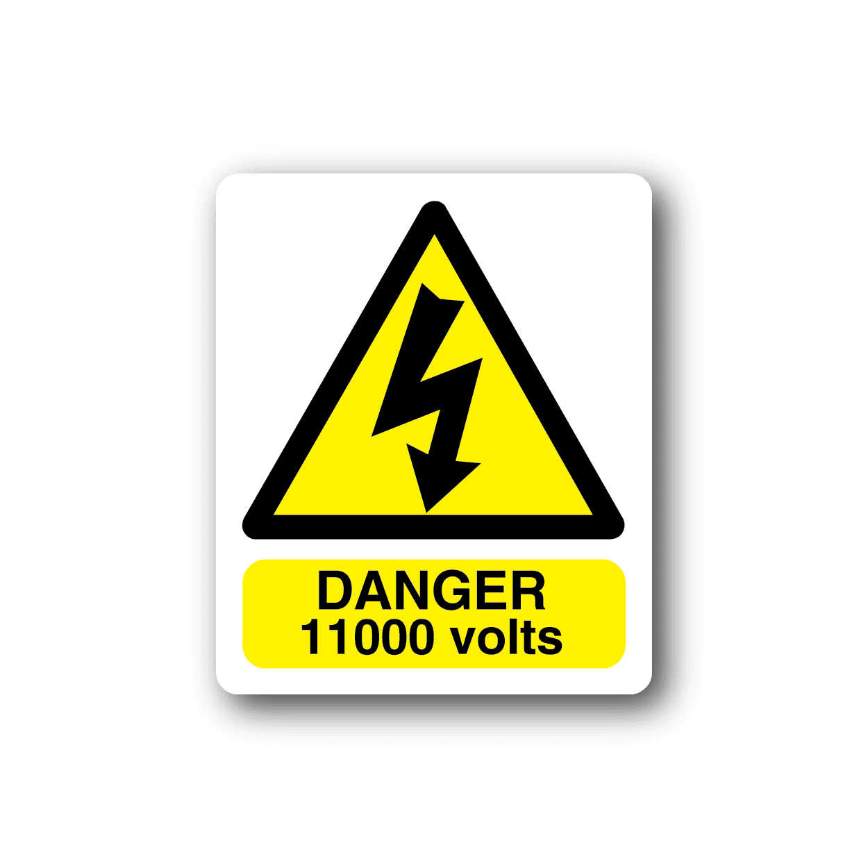 Image of Danger 11000 Volts Sticker