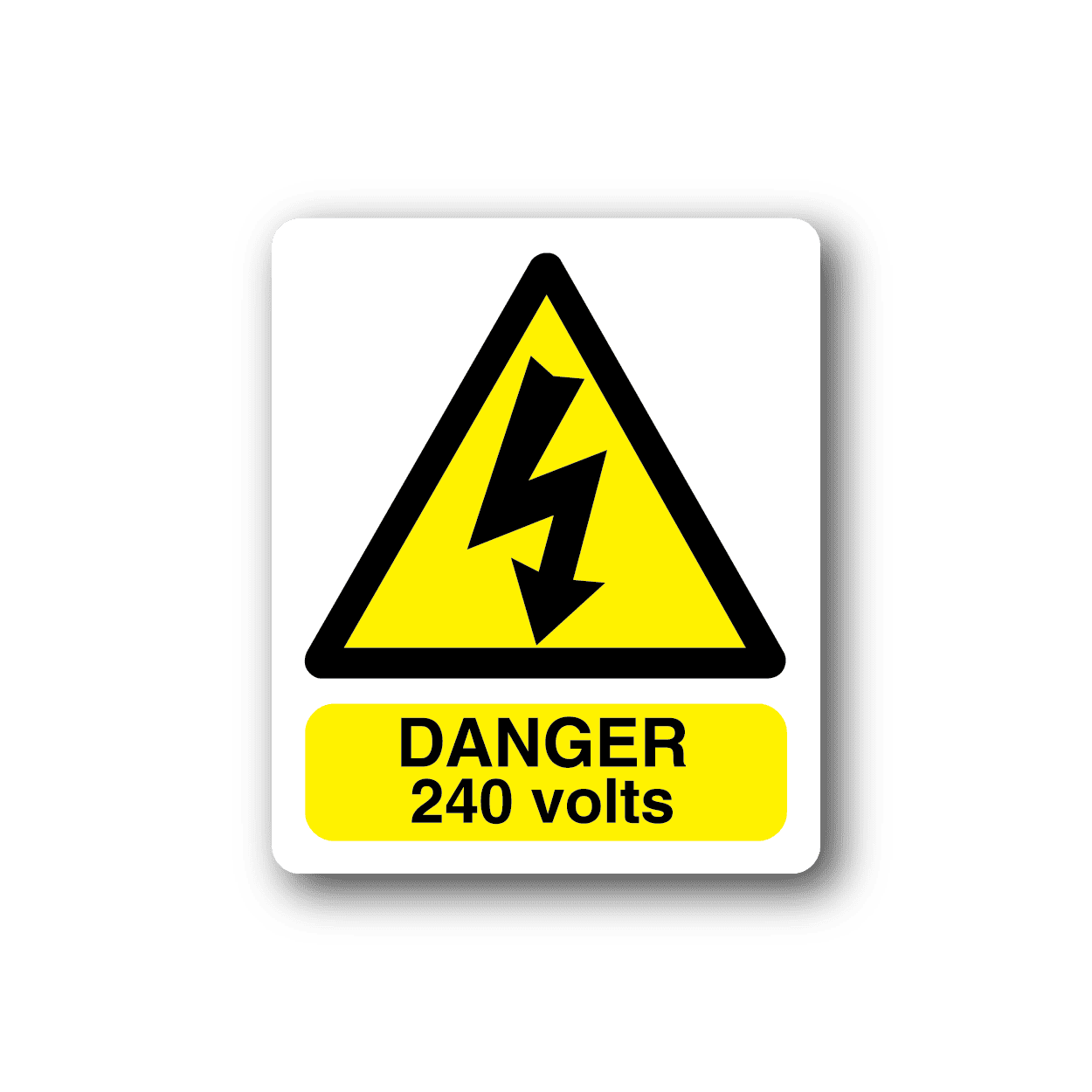 Image of Danger 240 Volts Sticker