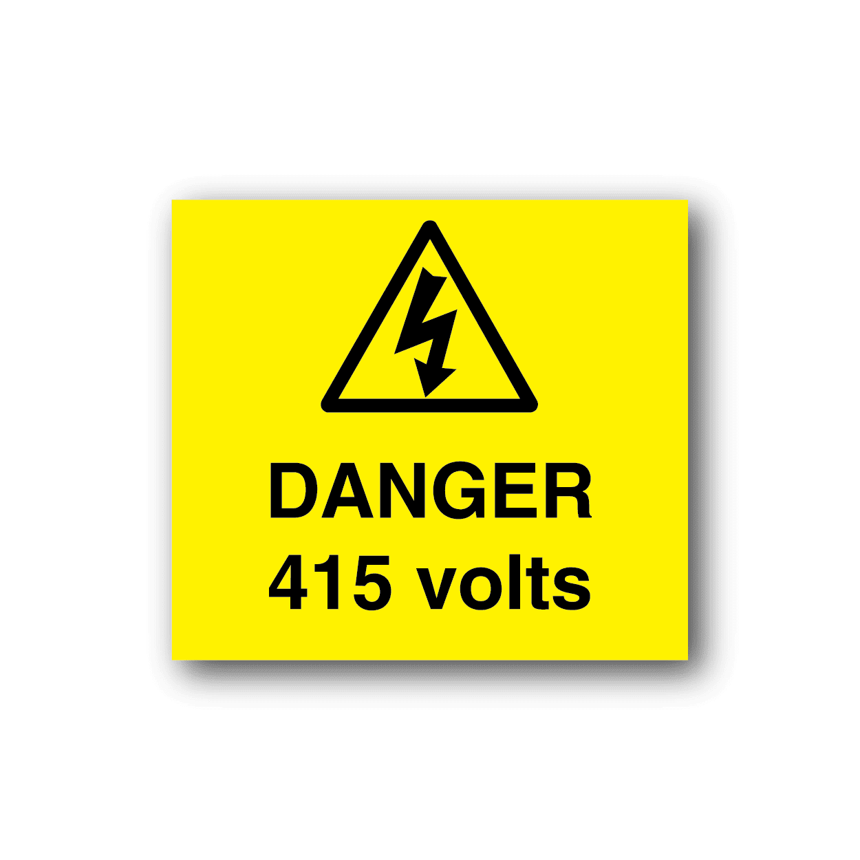 Image of Danger 415 Volts Sticker