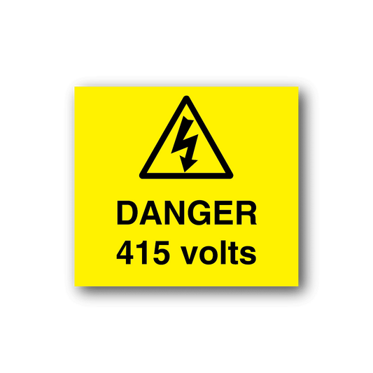 Image of Danger 415 Volts Sticker