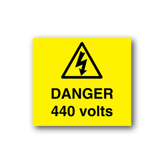 Image of Danger 440 Volts Sticker