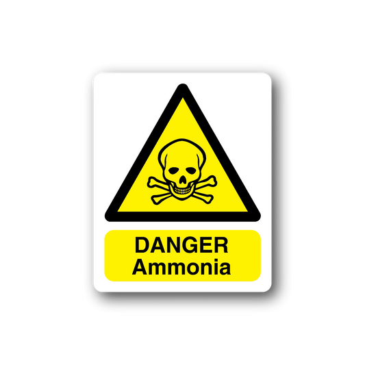 Image of Danger Ammonia Poison Sticker