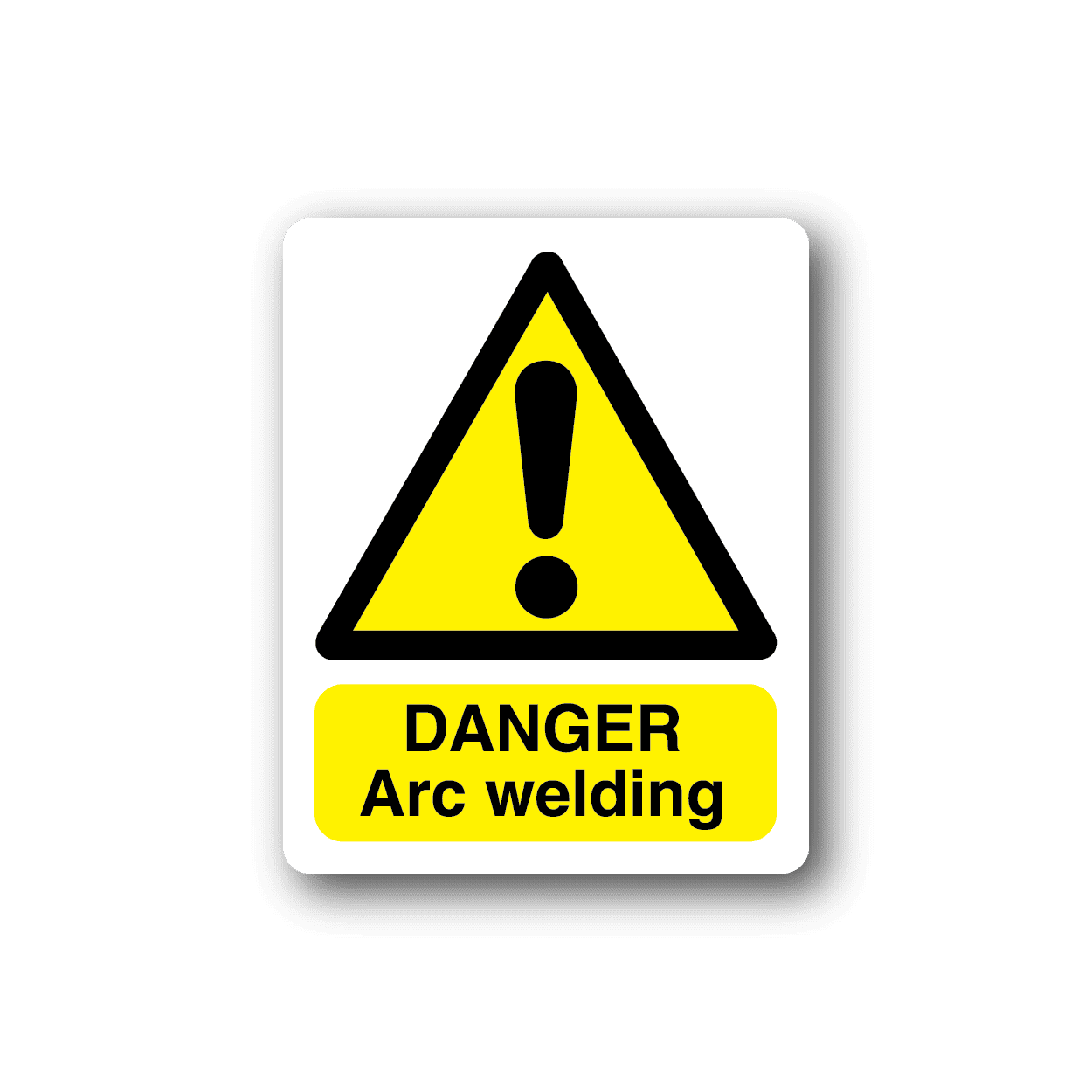 Image of Danger Arc Welding Rectangle Sticker