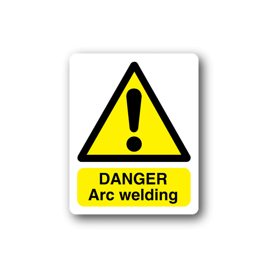 Image of Danger Arc Welding Rectangle Sticker