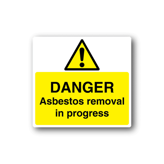 Image of Danger Asbestos Removal In Progress Sticker