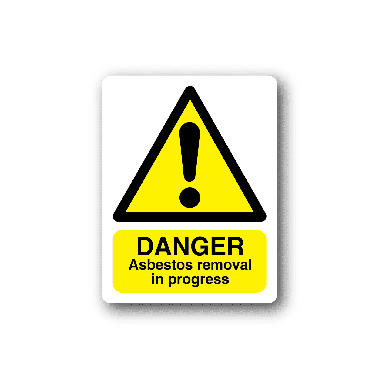 Image of Danger Asbestos Removal Sticker