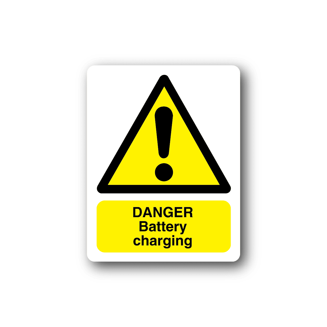 Image of Danger Battery Charging Sticker