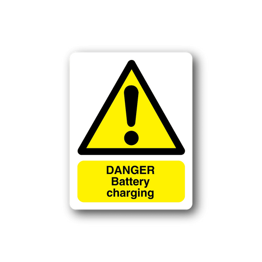 Image of Danger Battery Charging Sticker