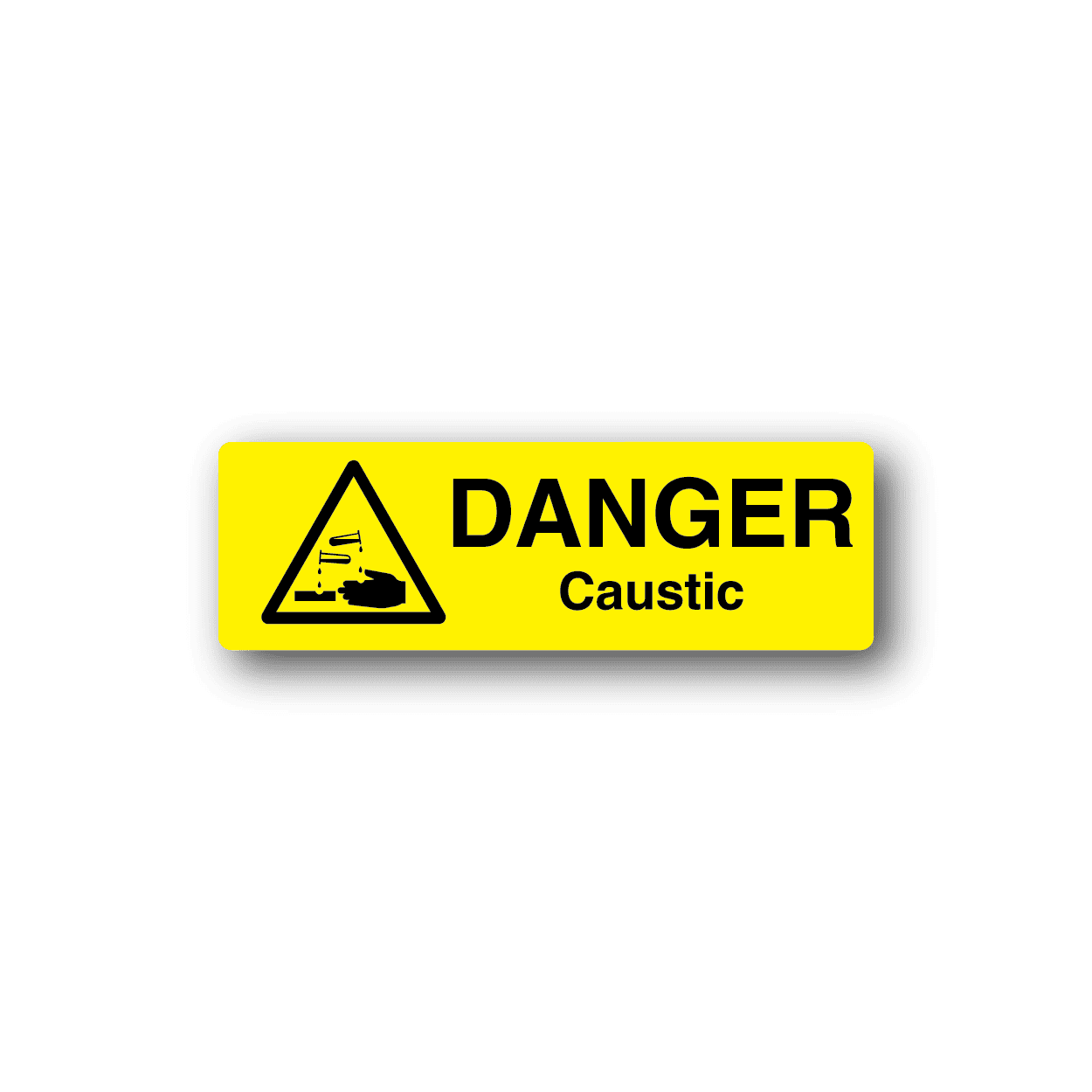 Image of Danger Caustic Sticker