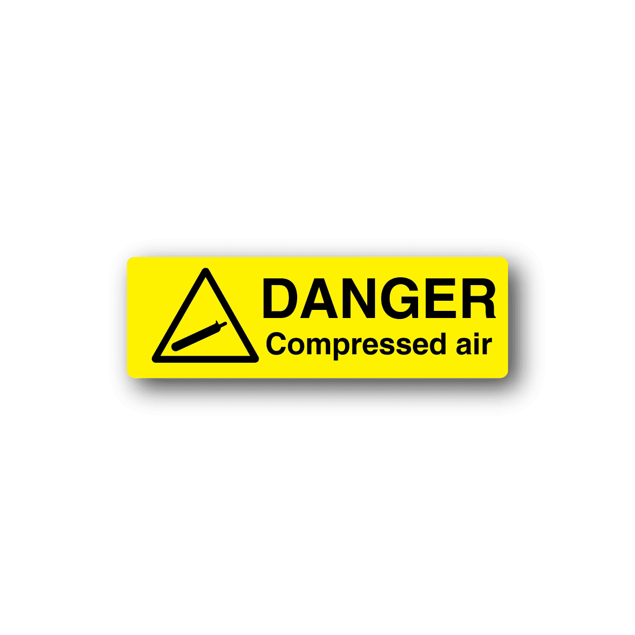 Image of Danger Compressed Air Sticker