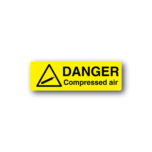 Image of Danger Compressed Air Sticker