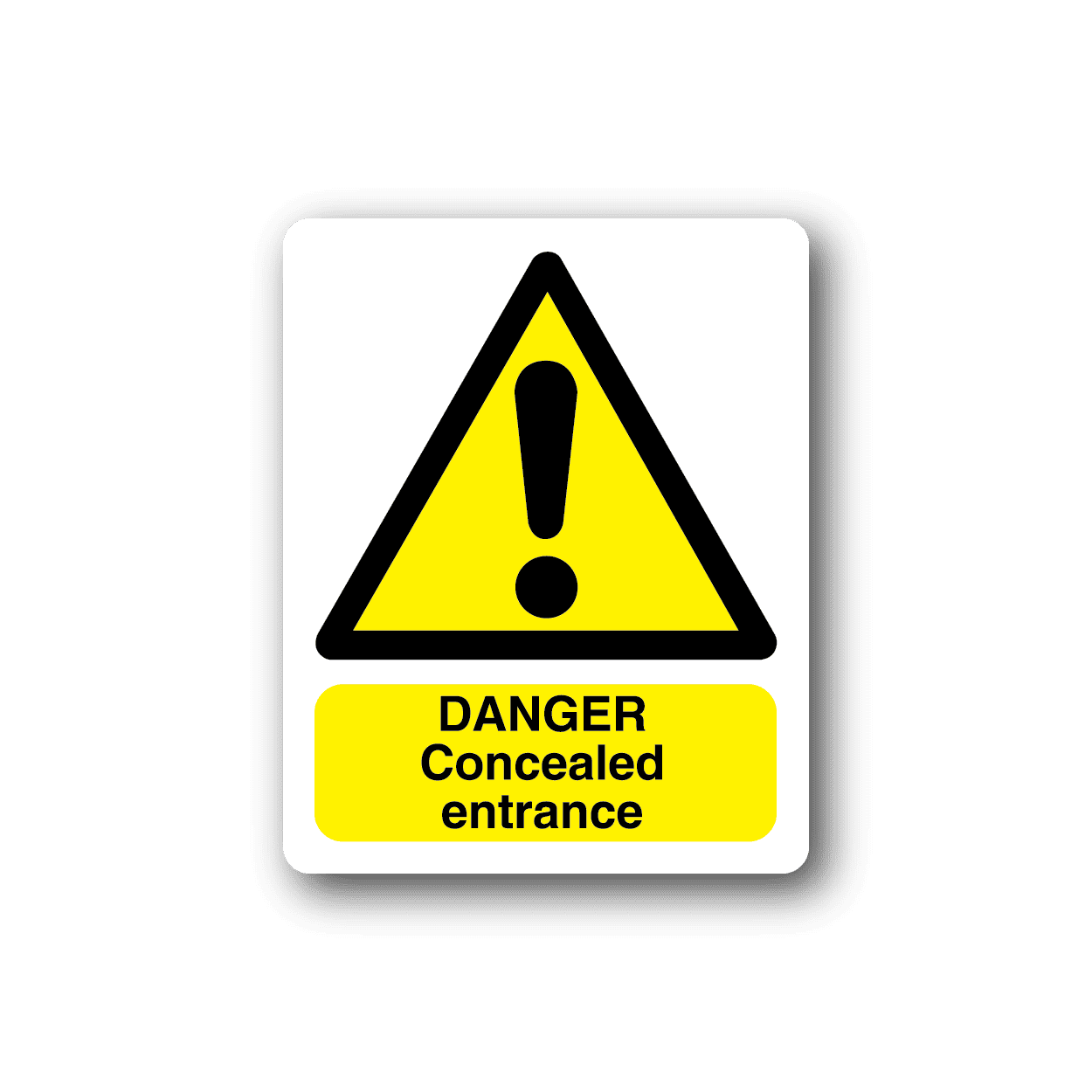 Image of Danger Concealed Entrance Sticker