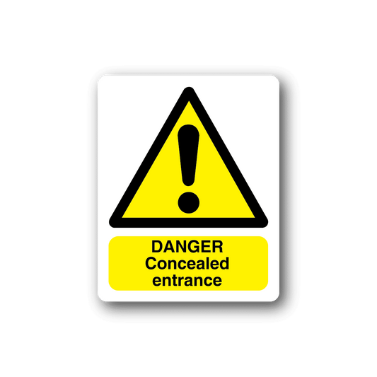 Image of Danger Concealed Entrance Sticker