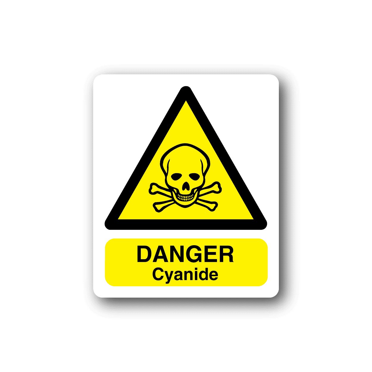 Image of Danger Cyanide Sticker