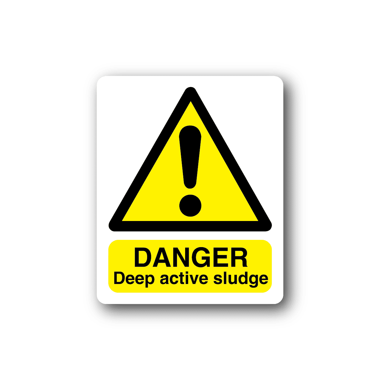 Image of Danger Deep Active Sludge Rectangle Sticker