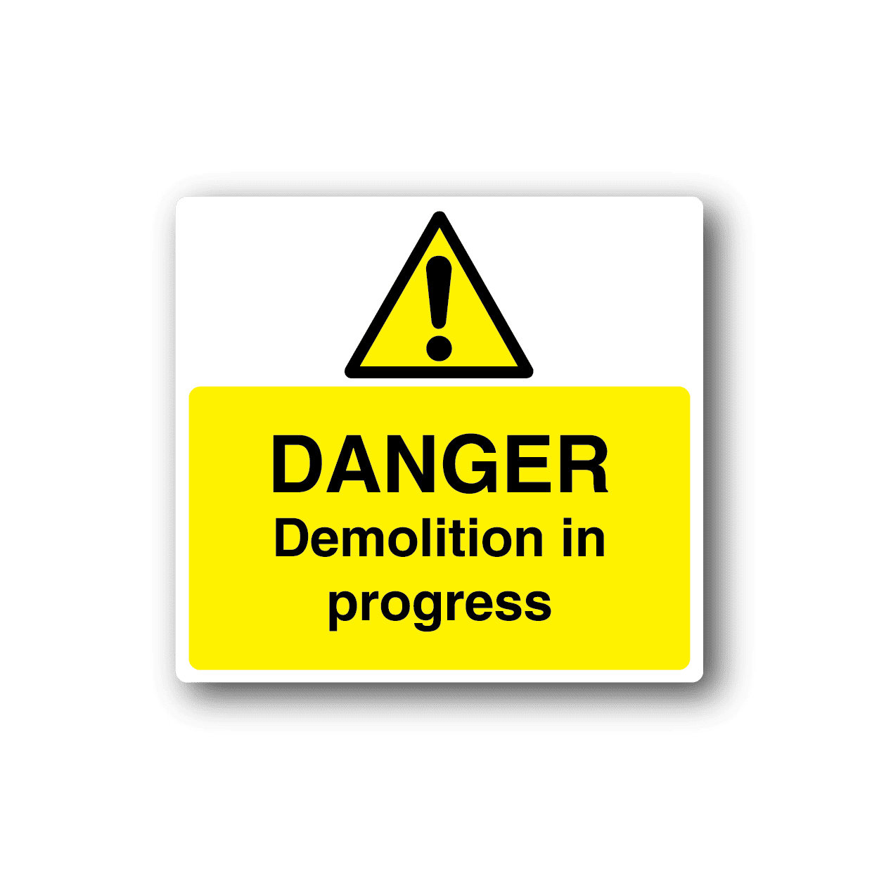 Image of Danger Demolition In Progress Sticker