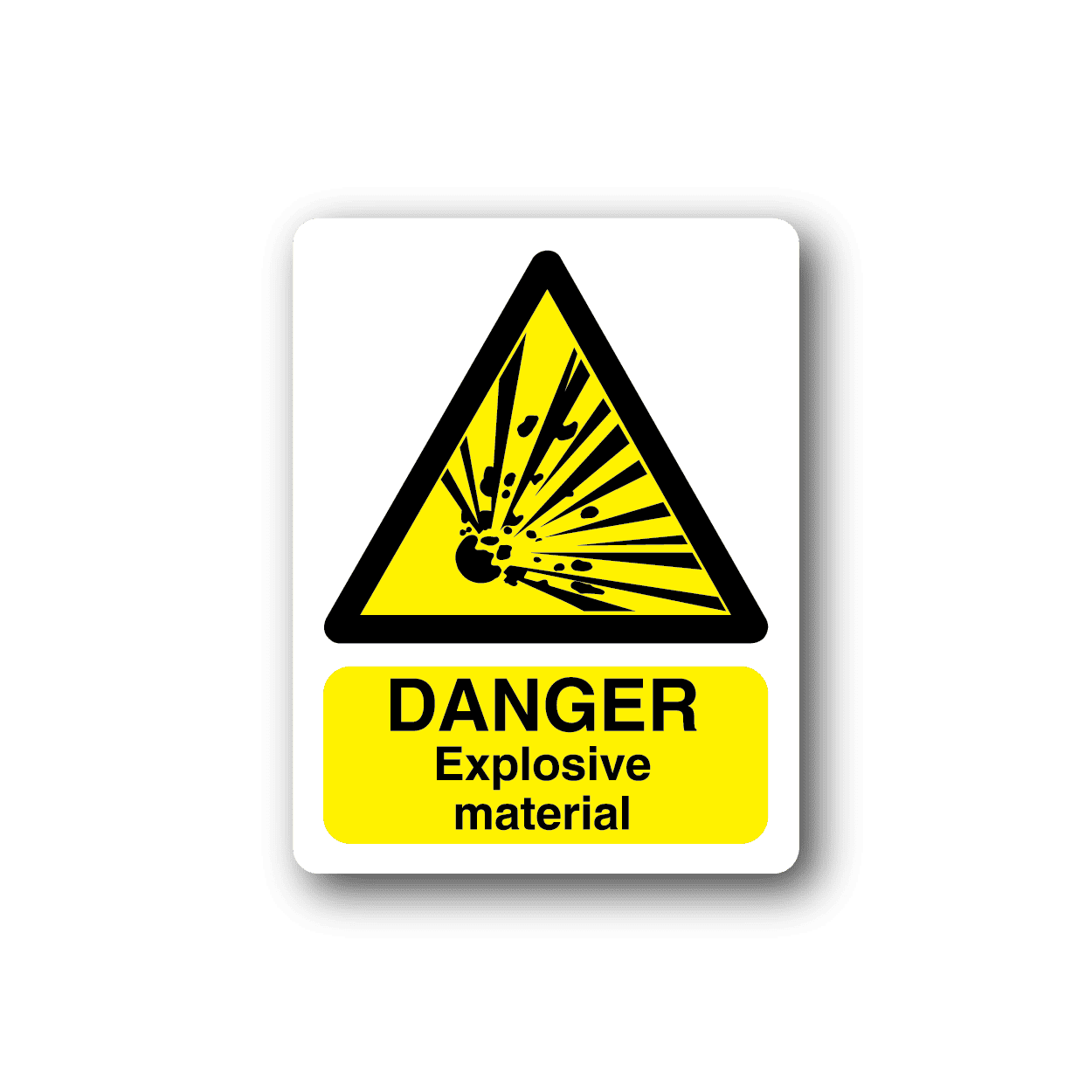 Image of Danger Explosive Material Sticker