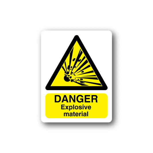 Image of Danger Explosive Material Sticker