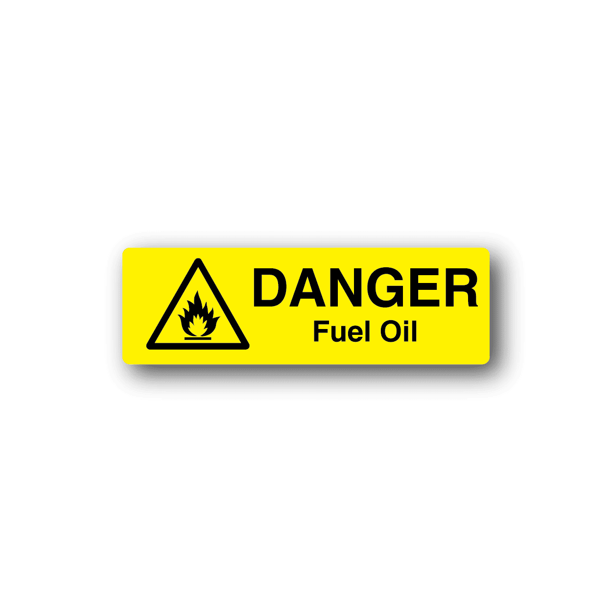 Image of Danger Fuel Oil Sticker