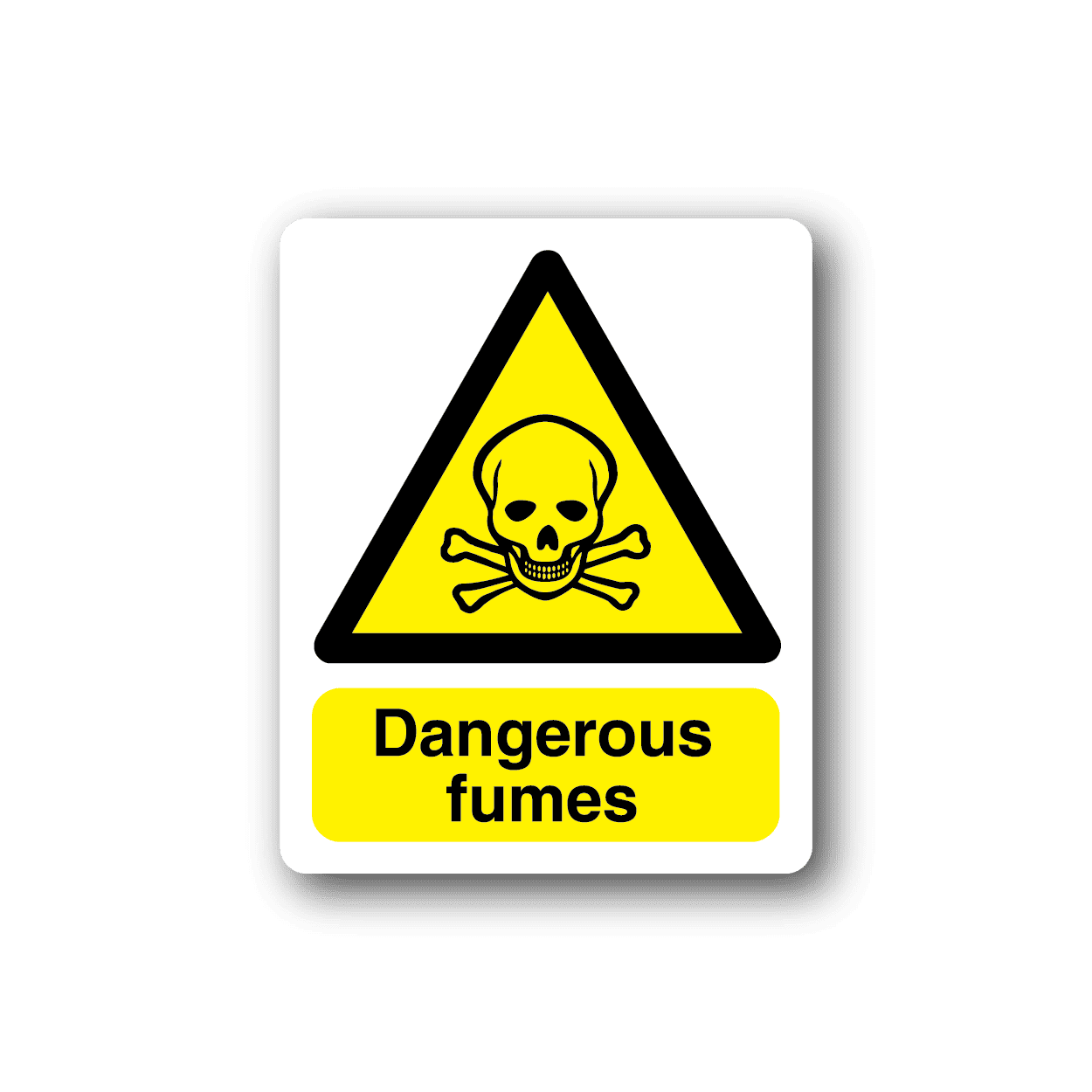 Image of Danger Fumes Sticker