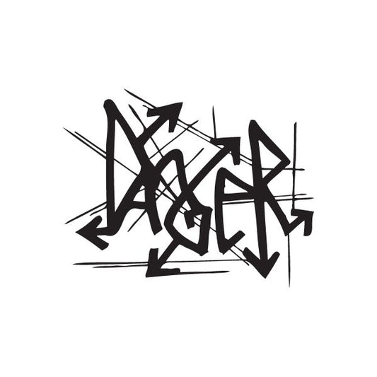 Image of Danger Graffiti Decal