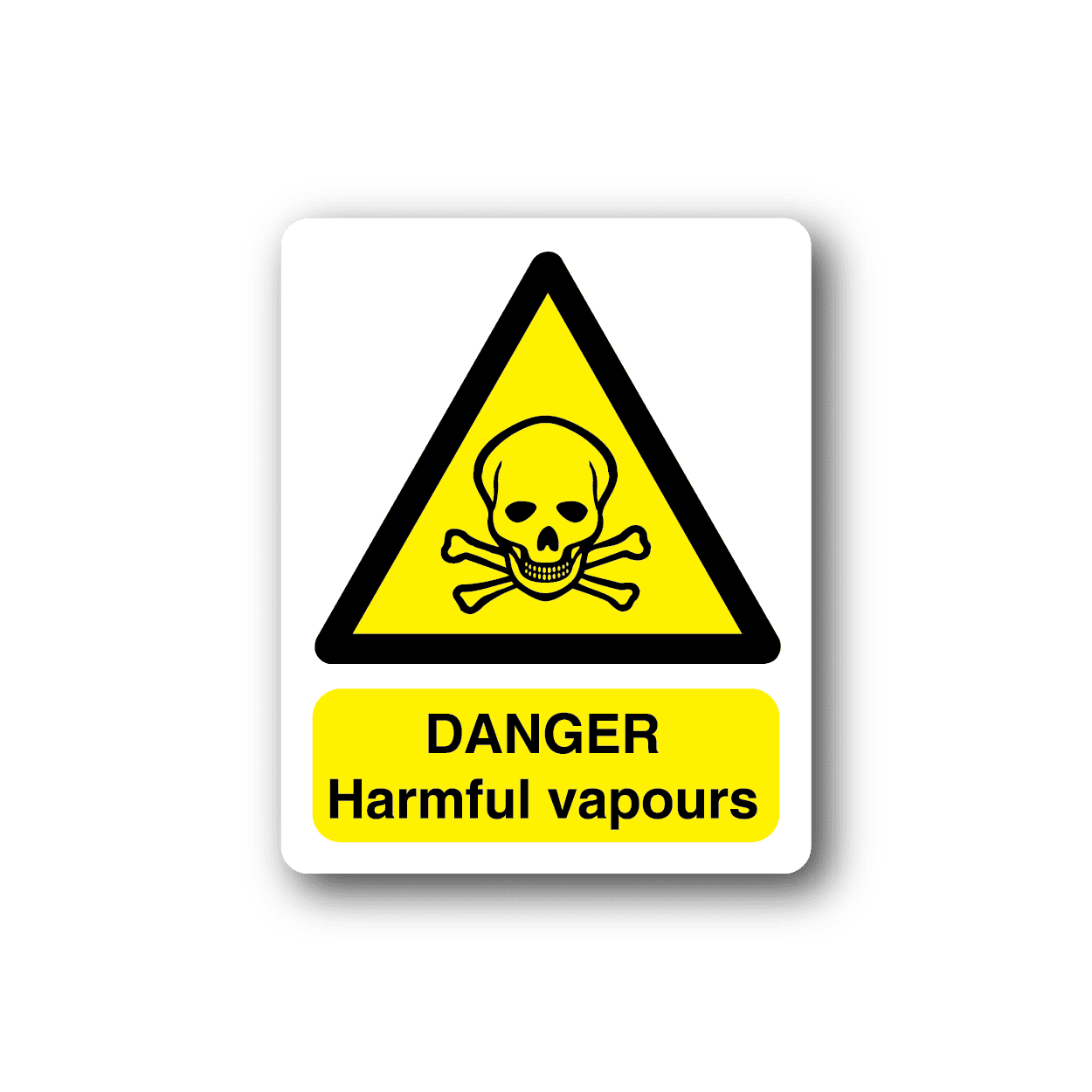 Image of Danger Harmful Vapours Sticker