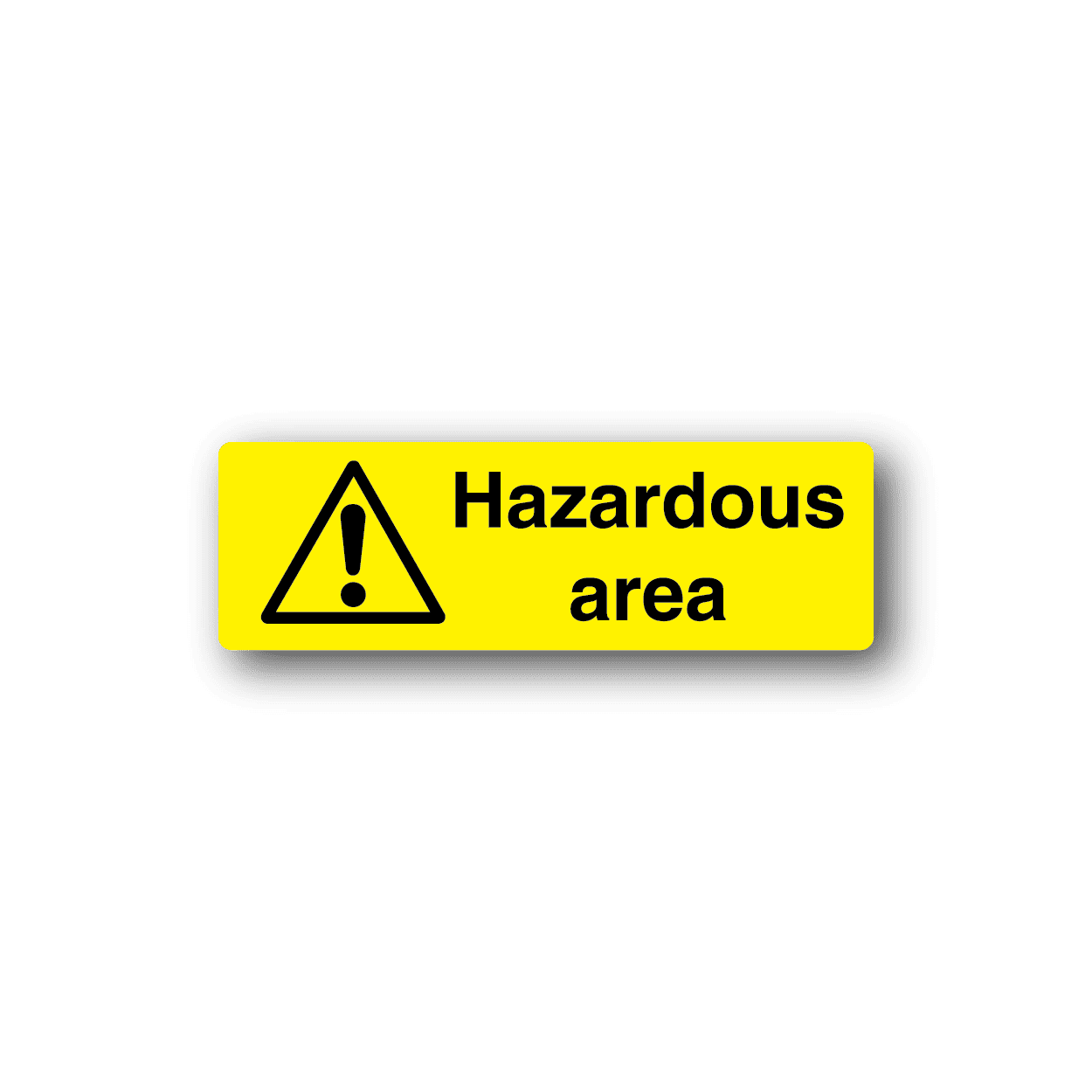 Image of Danger Hazardous Area Sticker