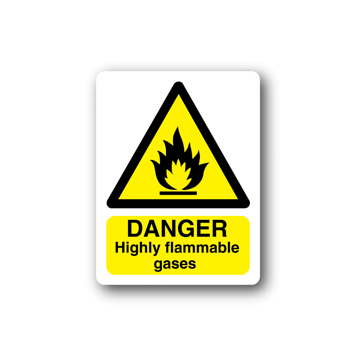 Image of Danger Highly Flammable Gases Sticker