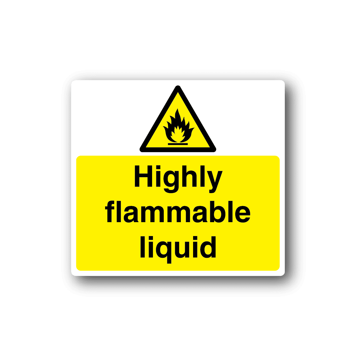 Image of Danger Highly Flammable Liquid Sticker