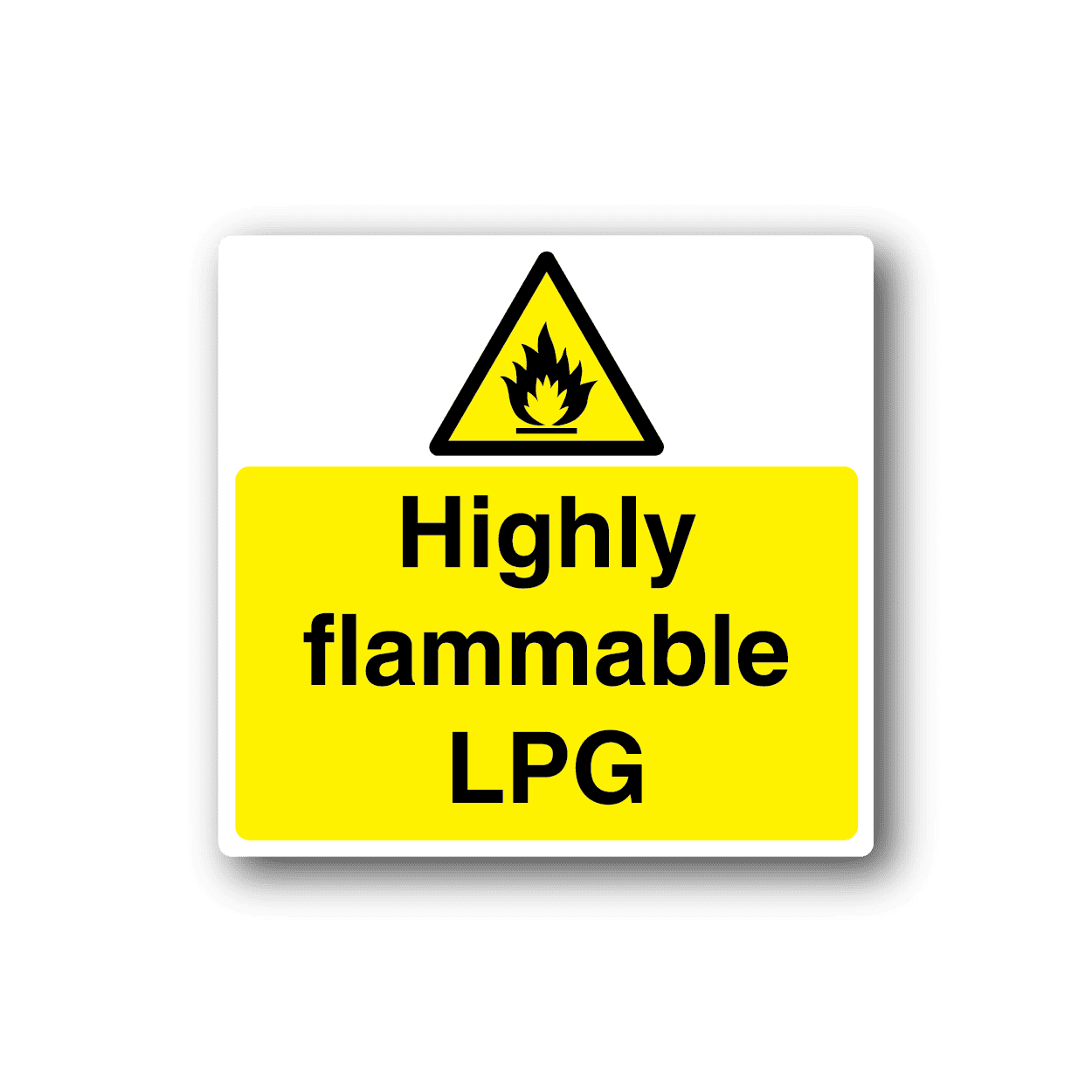 Image of Danger Highly Flammable LPG Sticker